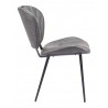 Zuo Modern Terrence Dining Chair (Set of 2) Vintage Gray- Side View