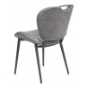 Zuo Modern Terrence Dining Chair (Set of 2) Vintage Gray- Back Side View