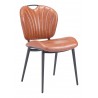 Zuo Modern Terrence Dining Chair (Set of 2) Vintage Brown- Angled View