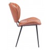 Zuo Modern Terrence Dining Chair (Set of 2) Vintage Brown- Side View