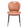 Zuo Modern Terrence Dining Chair (Set of 2) Vintage Brown- Front View