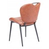 Zuo Modern Terrence Dining Chair (Set of 2) Vintage Brown- Angled-back View