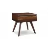 Greenington Azara Nightstand, Sable - Front Side Angle - Greenington Azara Nightstand, Sable - Front Side Angle