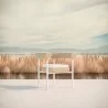 Azzurro Texoma Dining Chair With Natural Aluminum Frame And Almond All-Weather Wicker - Lifestyle - Azzurro Texoma Dining Chair With Natural Aluminum Frame And Almond All-Weather Wicker - Lifestyle
