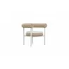 Azzurro Texoma Dining Chair With Natural Aluminum Frame And Almond All-Weather Wicker - Angled - Azzurro Texoma Dining Chair With Natural Aluminum Frame And Almond All-Weather Wicker - Angled