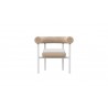 Azzurro Texoma Dining Chair With Natural Aluminum Frame And Almond All-Weather Wicker - Front