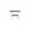 Azzurro Texoma Dining Chair With Natural Aluminum Frame And Almond All-Weather Wicker - Front - Azzurro Texoma Dining Chair With Natural Aluminum Frame And Almond All-Weather Wicker - Front