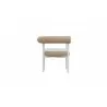 Azzurro Texoma Dining Chair With Natural Aluminum Frame And Almond All-Weather Wicker - Side - Azzurro Texoma Dining Chair With Natural Aluminum Frame And Almond All-Weather Wicker - Side