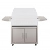 TrueFlame Deluxe Cart With Fold-Down Side Shelves - Cart only Closed