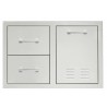 TrueFlame 33" 2-Drawer And LP Tank Pullout Drawer Combo
