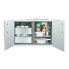 TrueFlame 36" 2-Drawer Dry Storage Pantry And Enclosed Cabinet Combo - Door Opened