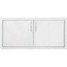 TrueFlame 36" 2-Drawer Dry Storage Pantry And Enclosed Cabinet Combo - Door Closed