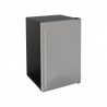 TrueFlame 4.1 Cu. Outdoor Rated Fridge With Upgraded SS Door & Handle - Angled and Closed