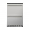 TrueFlame 5.1 Cu. Outdoor Rated 2-Drawer Fridge - Front and Closed