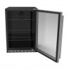 TrueFlame 5.1 Cu. Outdoor Rated Fridge With Glass Door - Door Opened 