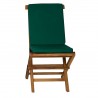 9-Piece Butterfly Folding Chair Set & Green Cushion - Front