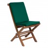 9-Piece Butterfly Folding Chair Set & Green Cushion - Angled