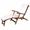 5 - Position Steamer Chair - White