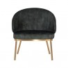 Sunpan Echo Lounge Chair in Gold-Nono Dark Green - Front Angle