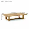 Junus Coffee Table - dimension - Junus Coffee Table - dimension