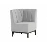 Sunpan Modular Banquette Corner Seat Polo Club Stone - Front Angle - Sunpan Modular Banquette Corner Seat Polo Club Stone - Front Angle