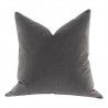 Essentials For Living The Basic 22" Essential Pillow in Dark Dove Velvet - Set of Two in Front Angle