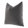Essentials For Living The Basic 22" Essential Pillow in Dark Dove Velvet - Set of Two in Front Side Angle