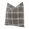 Essentials For Living The Basic 22" Essential Pillow in Performance Walden Smoke - Set of Two in Front Side Angle