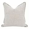 Essentials For Living the Not So Basic 22" Howell Natural, Dark Dove Velvet Piping Essential Pillow - Set of 2 in Front Angle - Essentials For Living the Not So Basic 22" Howell Natural, Dark Dove Velvet Piping Essential Pillow - Set of 2 in Front Angle