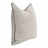 Essentials For Living the Not So Basic 22" Howell Natural, Dark Dove Velvet Piping Essential Pillow - Set of 2 in Front Side Angle