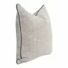 Essentials For Living the Not So Basic 22" Howell Natural, Dark Dove Velvet Piping Essential Pillow - Set of 2 in Front Side Angle - Essentials For Living the Not So Basic 22" Howell Natural, Dark Dove Velvet Piping Essential Pillow - Set of 2 in Front Side Angle
