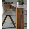 Thin Extension Dining Table In Wild Oak - Side Detail