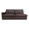 Thurlow Left Arm Facing Sofa Espresso Brown Leather-1