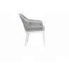 Miami Dining Chair in Echo Ash w/ Self Welt - Side Angle - Miami Dining Chair in Echo Ash w/ Self Welt - Side Angle