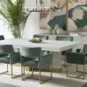 Sunpan Greco Dining Table in Gauntlet Grey 95.5'' - Lifestyle - Sunpan Greco Dining Table in Gauntlet Grey 95.5'' - Lifestyle