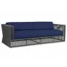 Milano Sofa in Echo Midnight w/ Self Welt - Front Side Angle - Milano Sofa in Echo Midnight w/ Self Welt - Front Side Angle