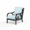 Monterey Club Chair in Canvas Skyline w/ Self Welt - Front Side Angle - Monterey Club Chair in Canvas Skyline w/ Self Welt - Front Side Angle