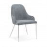 Bellini Modern Living Santana Dining Chair Blue,Light Grey, Front Side Angle 2