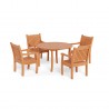 Tortuga Outdoor Jakarta 5Pc Dining Set Side