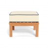 Tortuga Outdoor  Teak Ottoman-Canvas