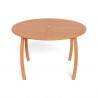 Tortuga Outdoor Jakarta Round 48" Dining Table- Front