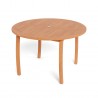 Tortuga Outdoor Jakarta Round 48" Dining Table Side