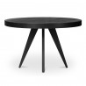 Moe's Home Collection Parq Round Dining Table Black - Front Angle
