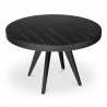 Moe's Home Collection Parq Round Dining Table Black - Front Top Angle