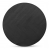 Moe's Home Collection Parq Round Dining Table Black - Top Angle