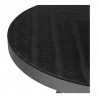 Moe's Home Collection Parq Round Dining Table Black - Closeup Top Angle