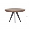 Parq Round Dining Table - Dimensions