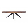 Moe's Home Collection Parq Oval Coffee Table - Amber - Front Angle