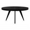 Moe's Home Collection Parq 60IN Round Dining Table in Black - Front Angle