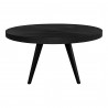Moe's Home Collection Parq 60IN Round Dining Table in Black - Back Angle